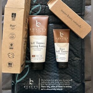 Brand NEW, sealed organic self tanning lotion & face self tanner Beauty by Earth